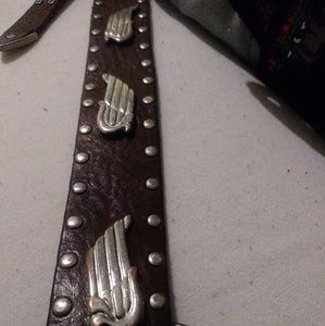 Very rare designer Diesel Italian leather belt